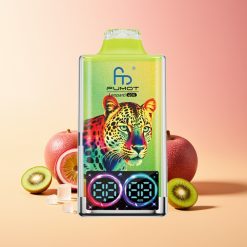 Fumot Leopard 40K Puffs Enojedispozitivni Vape Kivi Pasijonka Guava 5% Nicotine Dual Mesh