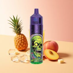 Fumot RandM Tornado 30000 Pufov Prepolnjena E-tekočina 30mL Breskova Manga Ananas