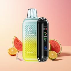 Fumot Tornado 20000 Puffov Bavarska Krema (Pamžna Sladkorna Vata) Dual Mesh Coil Smart Display