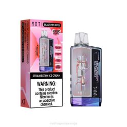 MOTI Beast Pro vape za enkratno uporabo (5%, 10000 vpihov) jagodni sladoled MOTI vape Ljubljana - 2Z8P50