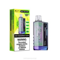MOTI Beast Pro vape za enkratno uporabo (5%, 10000 vpihov) kivi pasijonka guava MOTI vape review - 2Z8P46