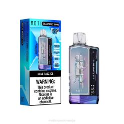 MOTI Beast Pro vape za enkratno uporabo (5%, 10000 vpihov) modri razz led MOTI vape Ljubljana - 2Z8P40