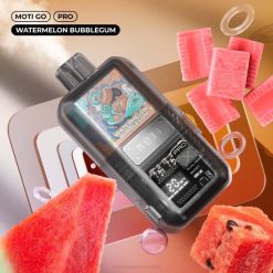 MOTI Go Pro vape za enkratno uporabo (5%, 12000 vpihov) lubenica bubblegumi MOTI vape price - 2Z8P23