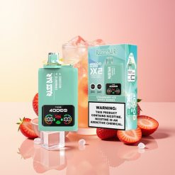 Razz Bar 40000 Puffs Vape Jagoda Led - Mešane Jagode Power Screen Display 2% Nicotine Content