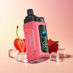Razz Bar 45000 Puhov Enkratna Vape Jagoda Češnja Led 1.0 Ohm Mesh Coil Type-C